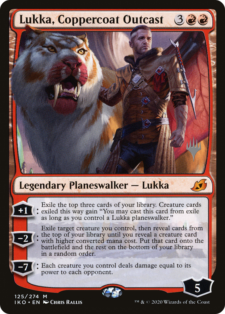 Lukka, Coppercoat Outcast (PPIKO-125P) - Ikoria: Lair of Behemoths Promos Foil