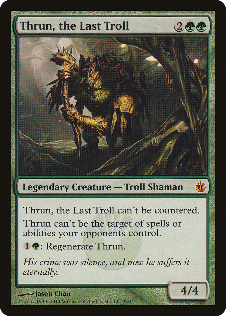 Thrun, the Last Troll (MBS-092) - Mirrodin Besieged Foil