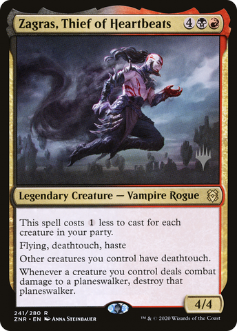 Zagras, Thief of Heartbeats (PPZNR-241) - Zendikar Rising Promos