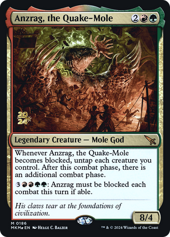 Anzrag, the Quake-Mole (PRE-186) - Murders at Karlov Manor Promos Foil