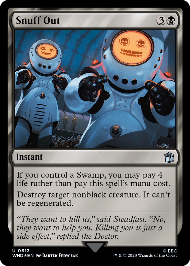Snuff Out (WHO-813) - Doctor Who Foil