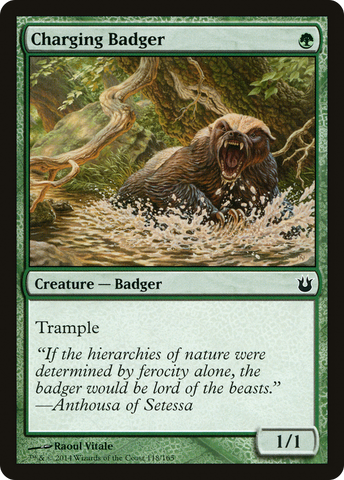 Charging Badger (BNG-118) - Born of the Gods Foil