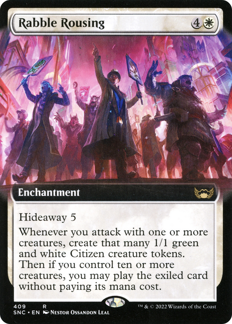 Rabble Rousing (SNC-409) - Streets of New Capenna: (Extended Art) Foil
