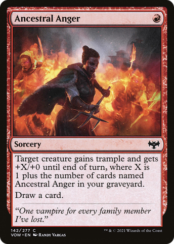 Ancestral Anger (VOW-142) - Innistrad: Crimson Vow