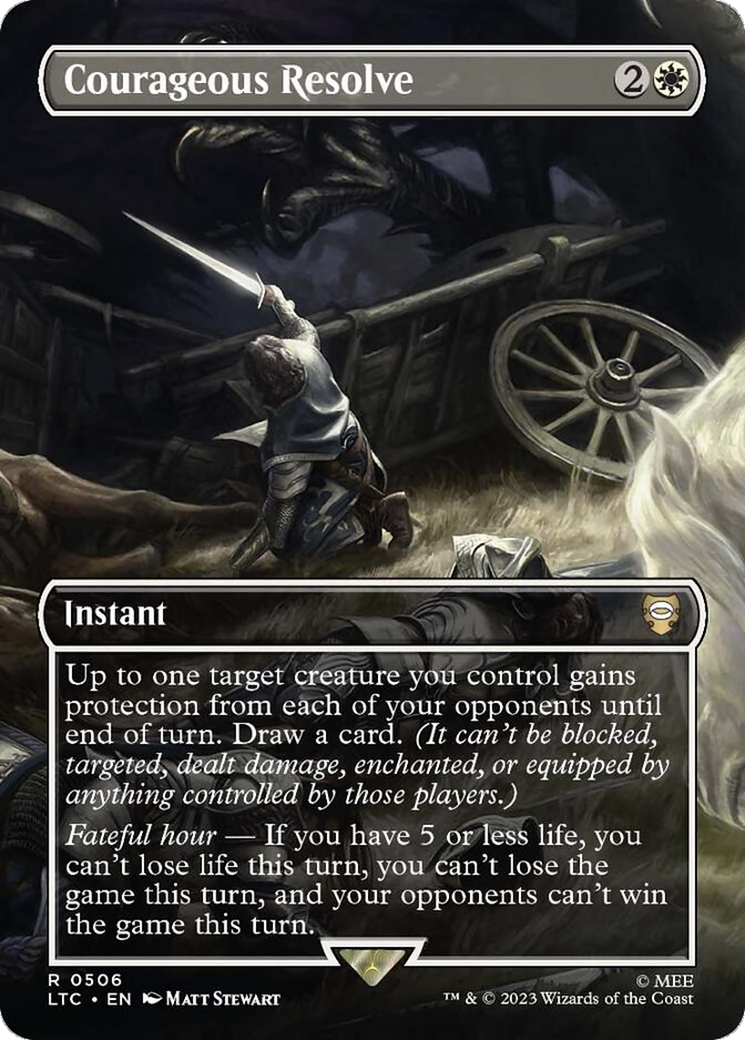 Courageous Resolve (LTC-506) - Tales of Middle-earth Commander (Borderless)