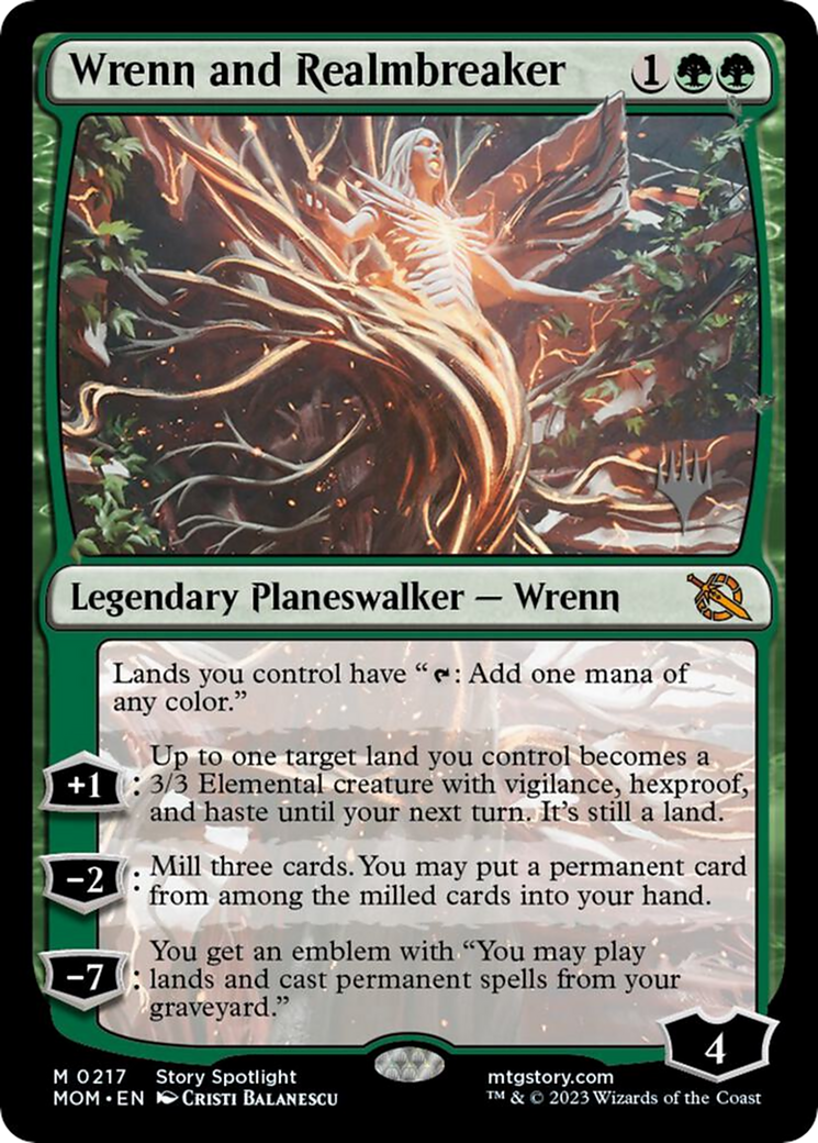 Wrenn and Realmbreaker (PPMOM-217P) - March of the Machine Promos