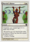 Warrior's Honor (9ED-053) - Ninth Edition