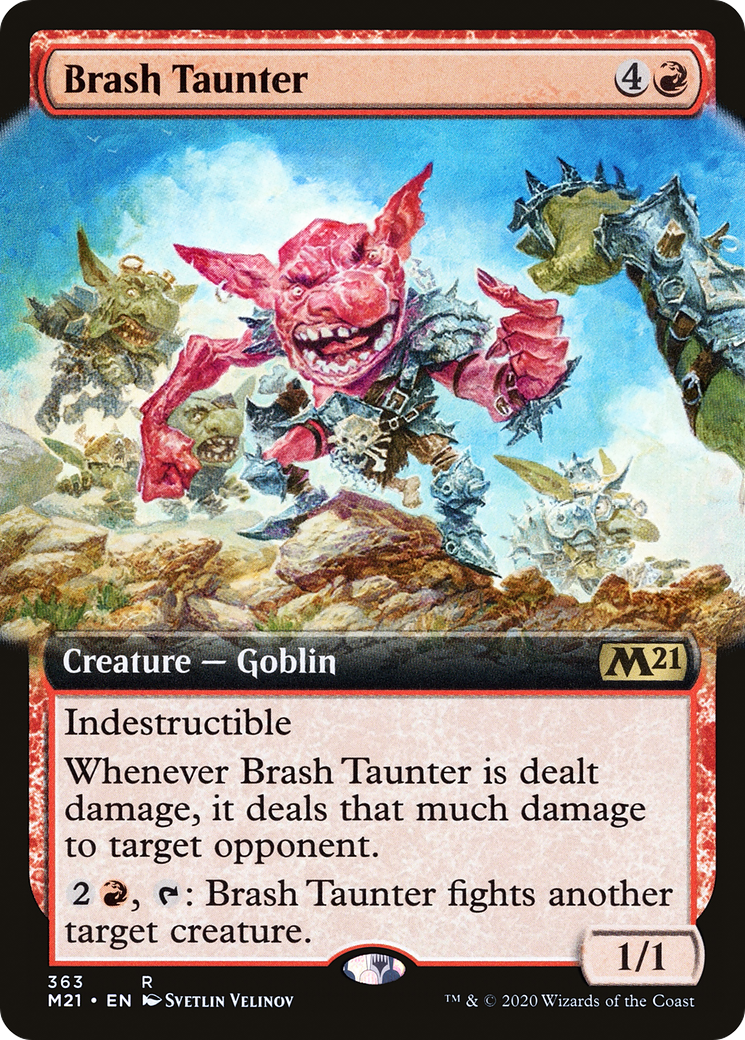 Brash Taunter (M21-363) - Core Set 2021: (Extended Art)