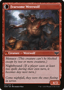 Fearful Villager // Fearsome Werewolf (VOW-157) - Innistrad: Crimson Vow: (Double Faced Transform)