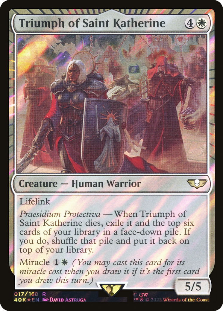 Triumph of Saint Katherine (40K-17★) - Warhammer 40,000 Commander Foil