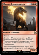 Flaming Tyrannosaurus (WHO-690) - Doctor Who Foil