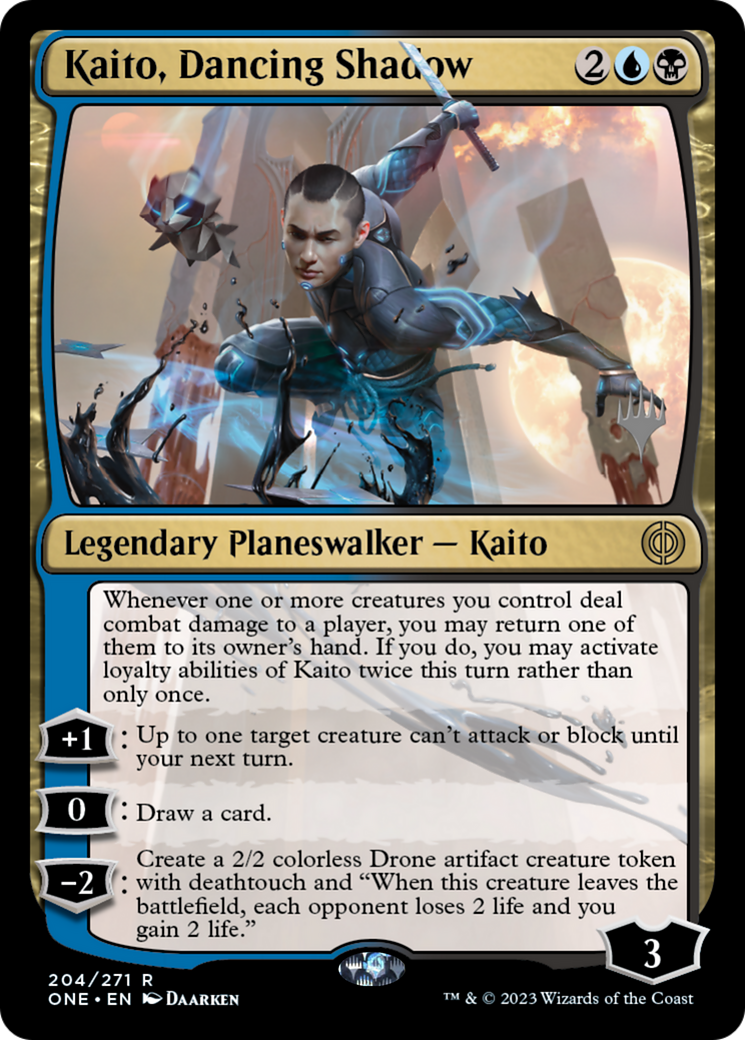 Kaito, Dancing Shadow (PPONE-204P) - Phyrexia: All Will Be One Promos
