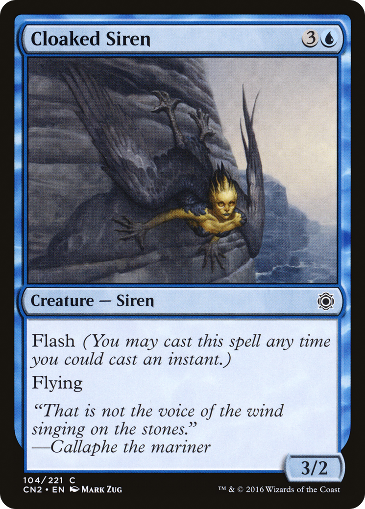 Cloaked Siren (CN2-104) - Conspiracy: Take the Crown Foil