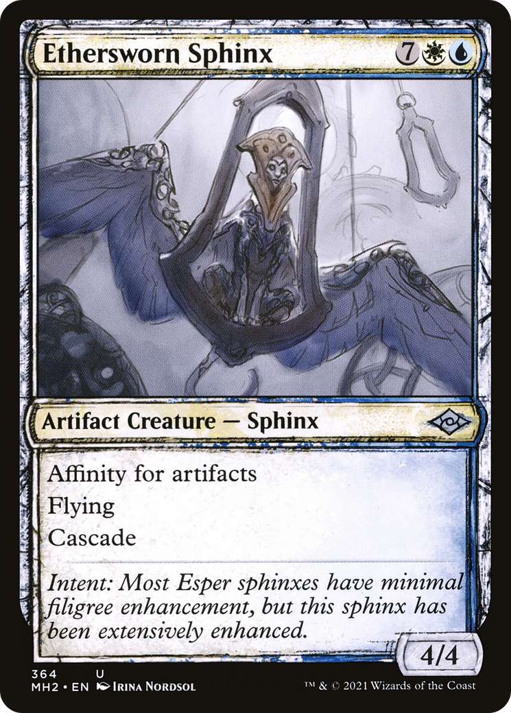 Ethersworn Sphinx (MH2-364) - Modern Horizons 2: (Showcase) Foil