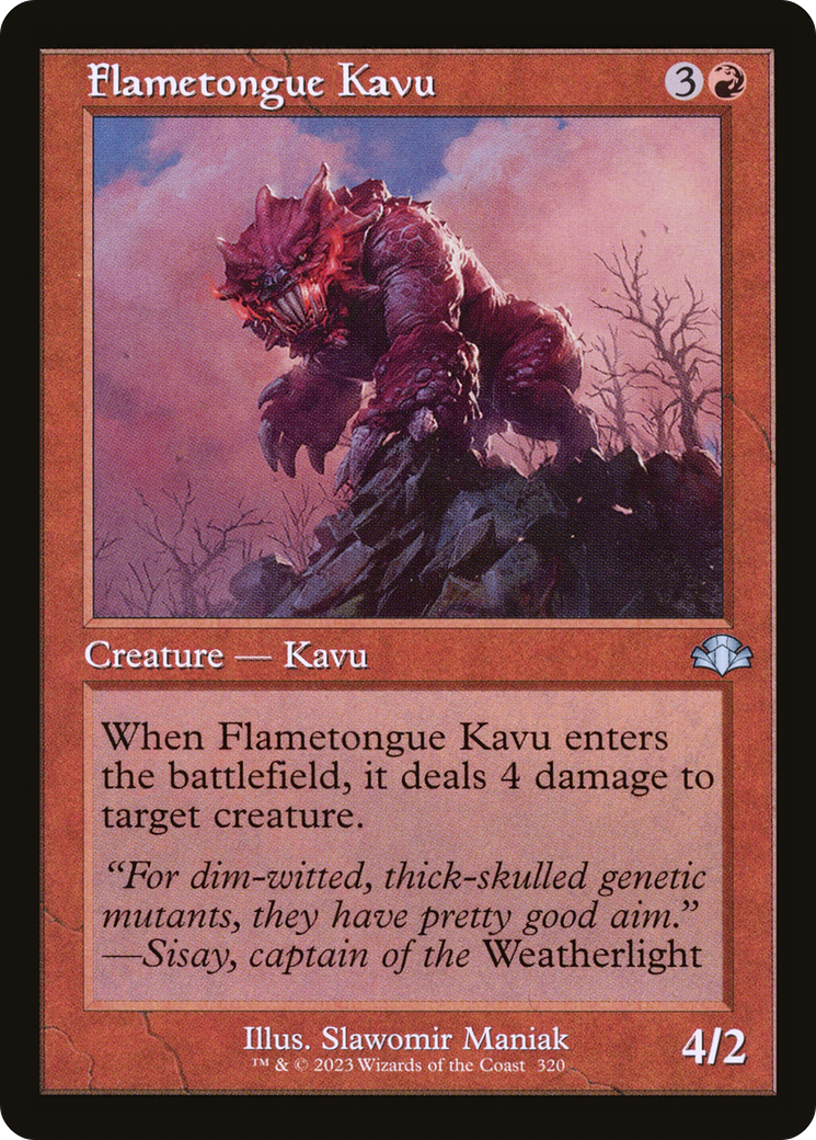 Flametongue Kavu (DMR-320) - Dominaria Remastered Foil