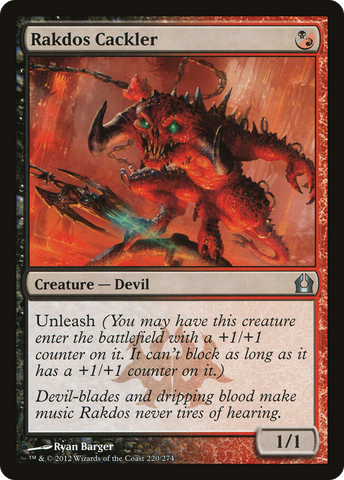 Rakdos Cackler (RTR-220) - Return to Ravnica