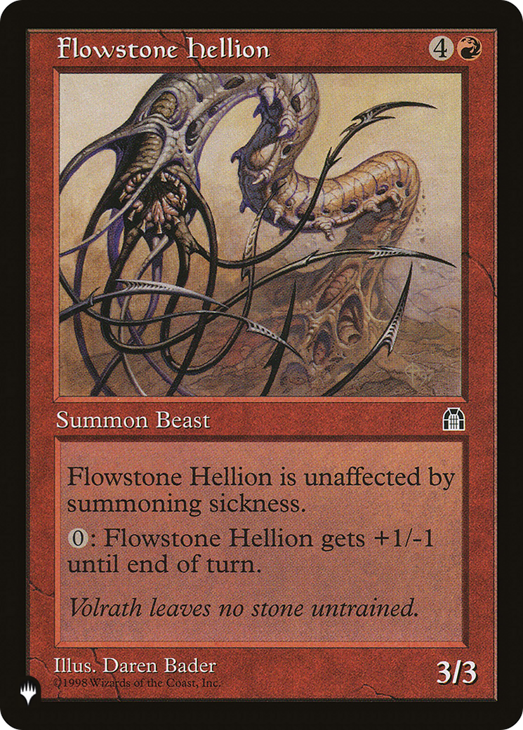 Flowstone Hellion (LIST-) - The List