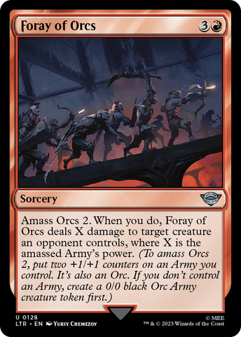 Foray of Orcs (LTR-128) - The Lord of the Rings: Tales of Middle-earth Foil