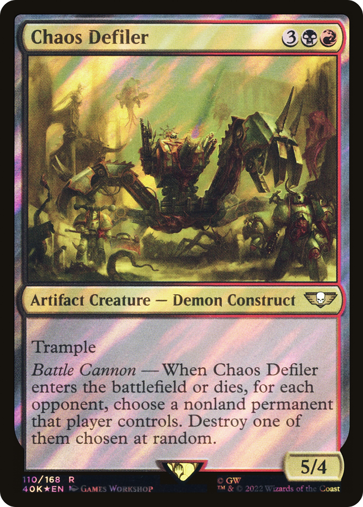 Chaos Defiler (40K-110★) - Warhammer 40,000 Commander Foil