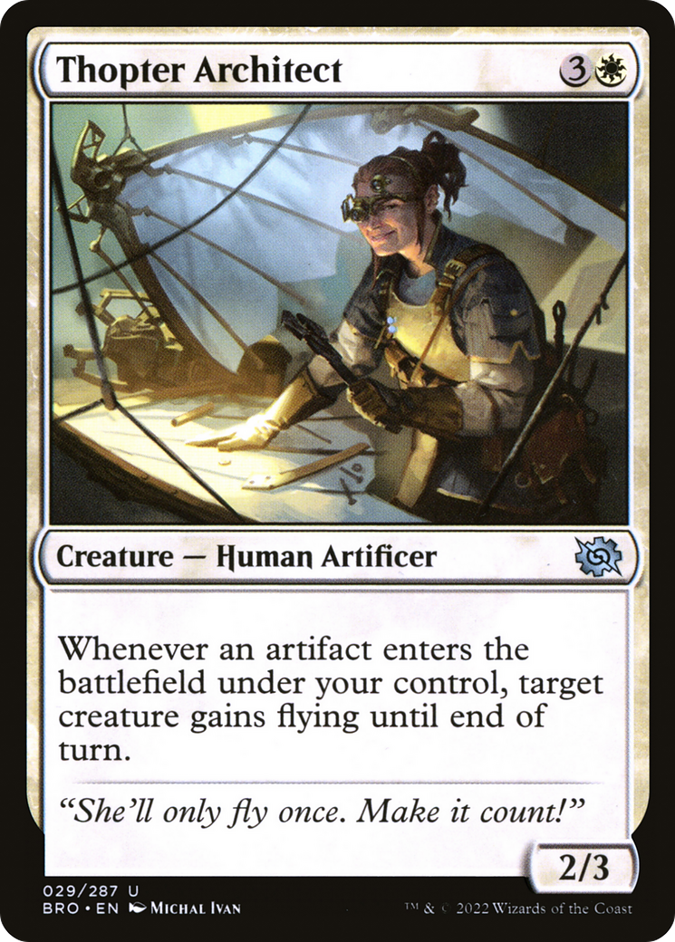 Thopter Architect (BRO-029) - The Brothers' War