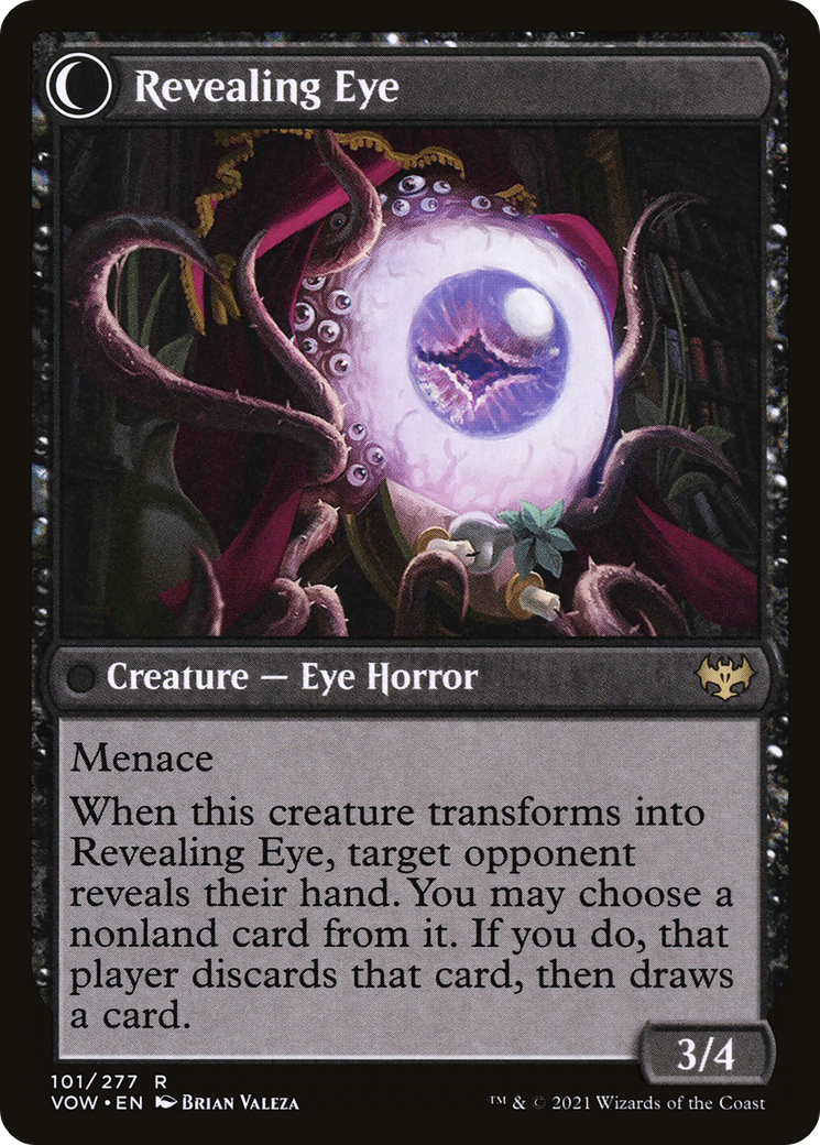 Concealing Curtains // Revealing Eye (VOW-101) - Innistrad: Crimson Vow: (Double Faced Transform) Foil