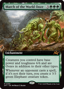 March of the World Ooze (DFT-388) - Aetherdrift: (enchantment, Extended Art) Foil