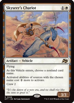 Skyseer's Chariot (PPDFT-028) - Promo Pack: Aetherdrift Foil