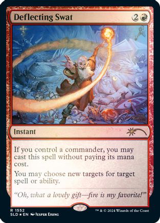 Deflecting Swat (Rainbow Foil) (SLD-1552) - Secret Lair Drop Series Foil