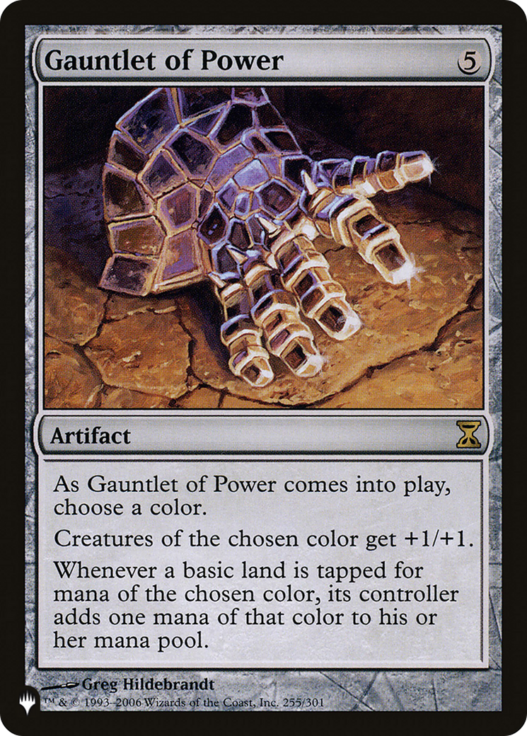 Gauntlet of Power (LIST-TSP-255) - The List