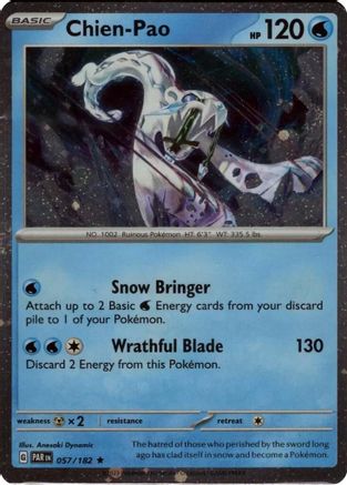 Chien-Pao (057/182) (Cosmos Holo) [Scarlet & Violet: Paradox Rift]