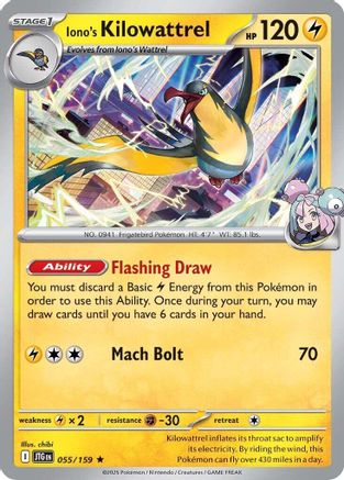 Iono's Kilowattrel (055/159) [Scarlet & Violet: Journey Together]
