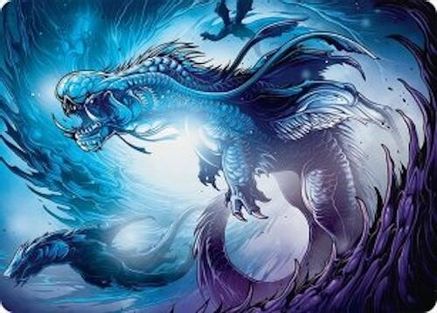 Roiling Dragonstorm Art Card (33/54) (AATDM-033) - Art Series: Tarkir: Dragonstorm