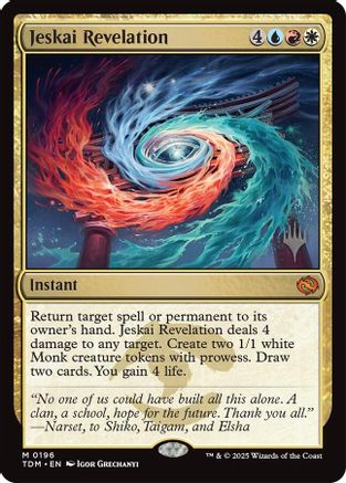 Jeskai Revelation (PPTDM-196) - Promo Pack: Tarkir: Dragonstorm Foil