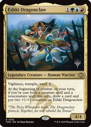 Eshki Dragonclaw (PPTDM-182) - Promo Pack: Tarkir: Dragonstorm