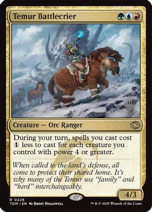 Temur Battlecrier (PPTDM-228) - Promo Pack: Tarkir: Dragonstorm