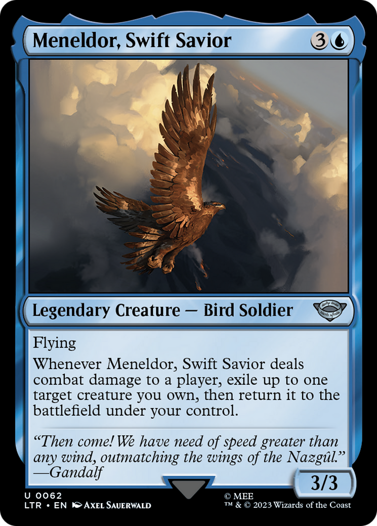 Meneldor, Swift Savior (LTR-062) - The Lord of the Rings: Tales of Middle-earth Foil