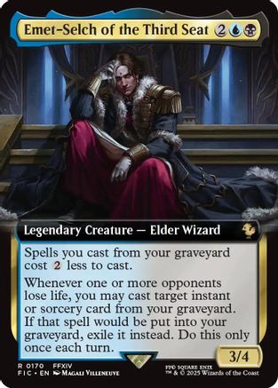Emet-Selch of the Third Seat (Extended Art) (FIC-170) - Commander: FINAL FANTASY