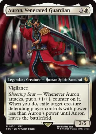 Auron, Venerated Guardian (Extended Art) (FIC-130) - Commander: FINAL FANTASY
