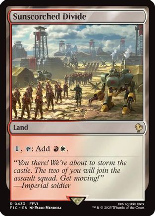 Sunscorched Divide (Surge Foil) (FIC-433) - Commander: FINAL FANTASY Foil