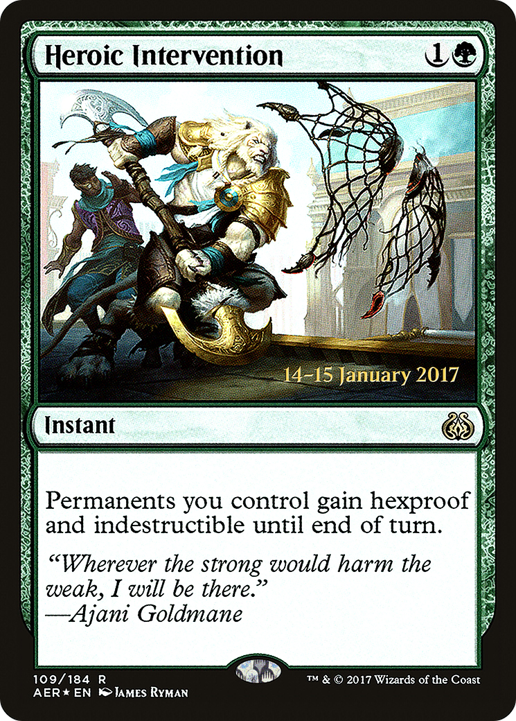 Heroic Intervention (PRE-109) - Aether Revolt Promos Foil