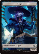Hero (0030) // Wizard (0035) Double-Sided Token (Surge Foil) (FIN-30 // 35) - FINAL FANTASY Foil