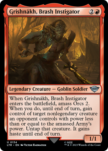 Grishnákh, Brash Instigator (LTR-134) - The Lord of the Rings: Tales of Middle-earth