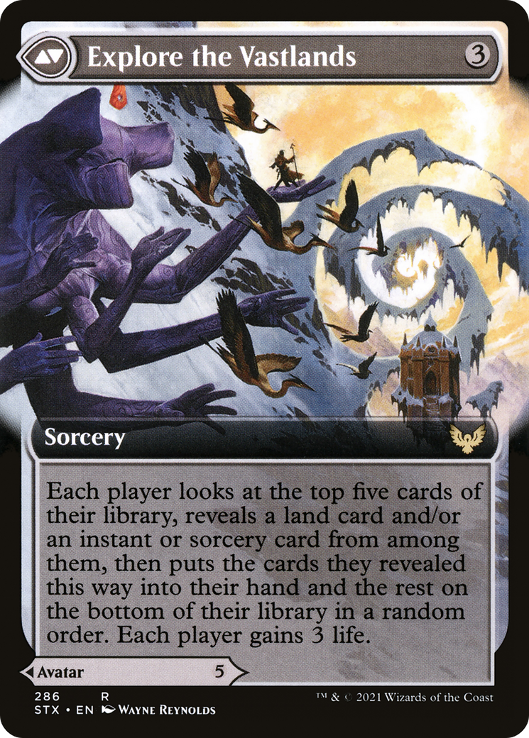 Wandering Archaic // Explore the Vastlands (STX-286) - Strixhaven: School of Mages: (Extended Art) Foil