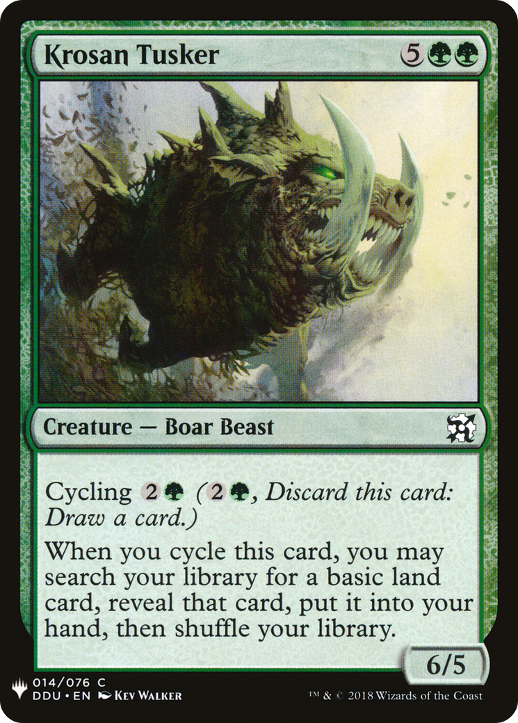 Krosan Tusker (LIST-DDU-14) - The List