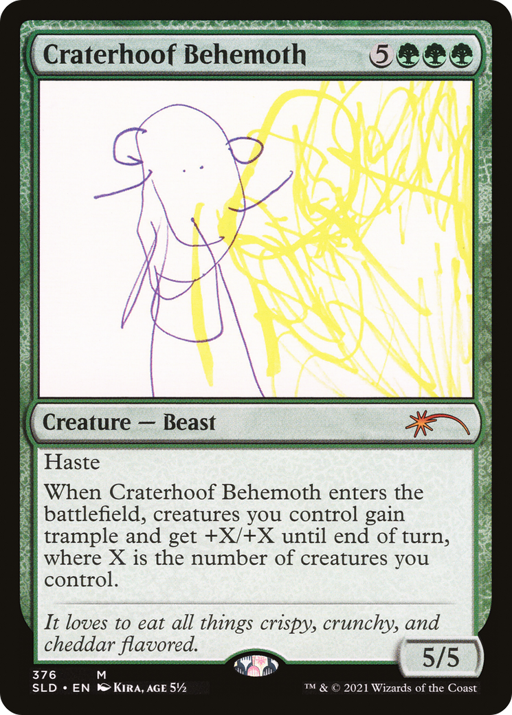 Craterhoof Behemoth (SLD-376) - Secret Lair Drop