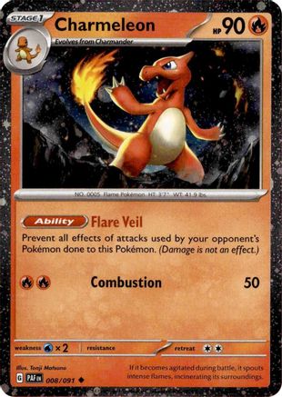 Charmeleon 008/091  - Holofoil Miscellaneous Cards & Products - Uncommon