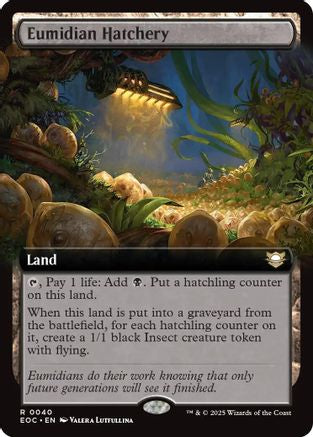 Eumidian Hatchery (Extended Art) (EOC-040) - Commander: Edge of Eternities