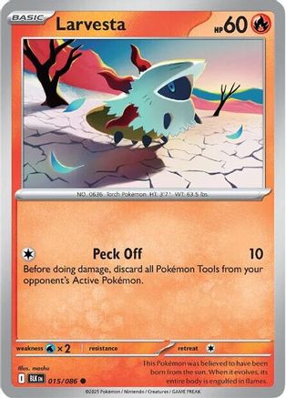 Larvesta 015/086  SV Black Bolt - Common