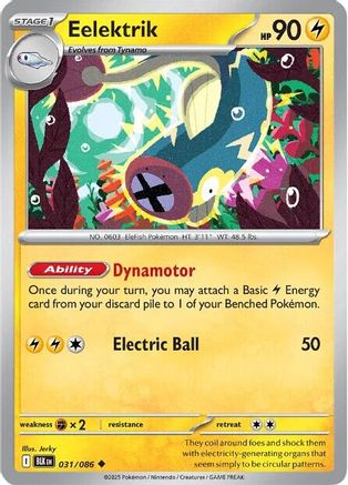 Eelektrik 031/086  SV Black Bolt - Uncommon