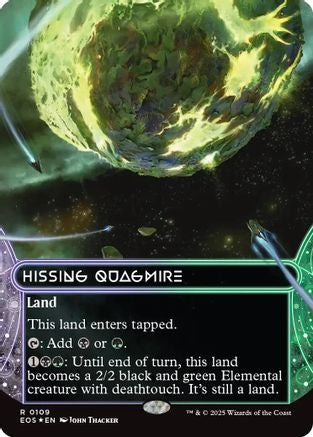 Hissing Quagmire (0109) (Borderless) (Galaxy Foil) (EOS-109) - Edge of Eternities: Stellar Sights Foil